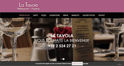 Desktop Screenshot of latavola.be